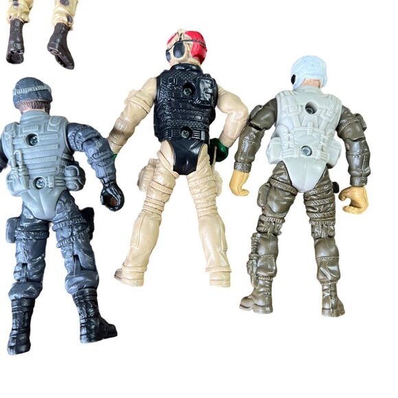 Lot of 9 Military Soldiers 4” Combat Action Figures Chap Mei Wuh Tung Unbranded - Picture 8 of 15